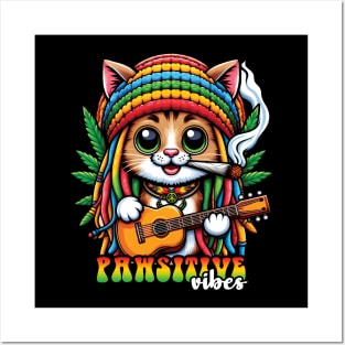 Cute Rasta Cat Posters and Art